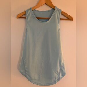 SHEIN 15” PTP Sleeveless Athletic Women's Top, Light Blue, Size 4.